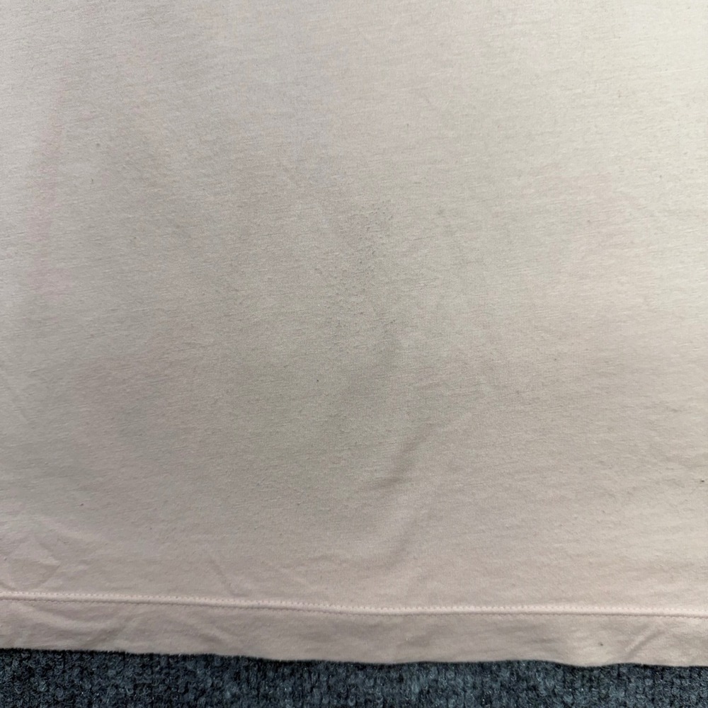 Fabletics Mens Short Sleeve Polo Shirt Peach Pink Cotton Modal Stretch Size M - Picture 3 of 8